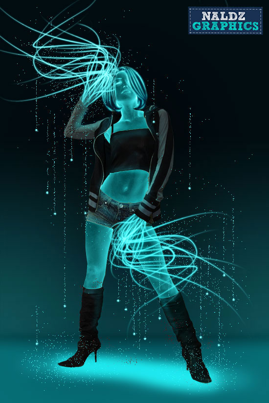 How to Create A Glowing Neon Girl in Photoshop | Naldz Graphics