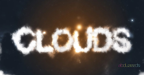 cloudy text effect tutorial