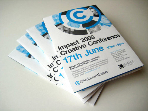blue brochure design