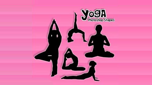 yoga custom shape photoshop