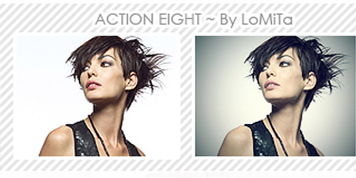 model photoshop action