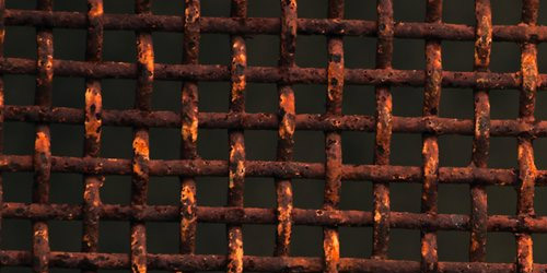 rusted grid texture