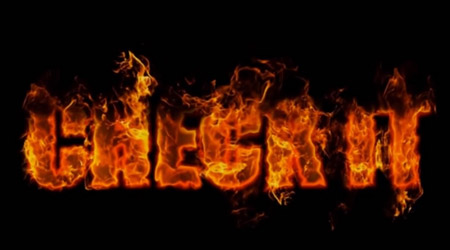 fire text effect tutorial