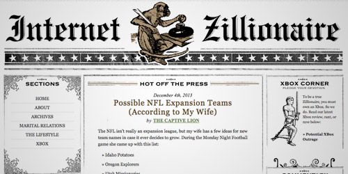 zillionaire vintage website