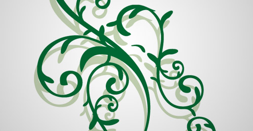 vector floral ornament free