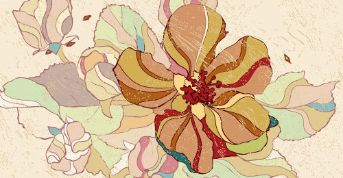 free vintage floral background