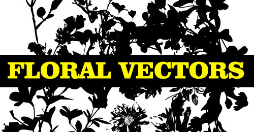 floral Silhouette Vector