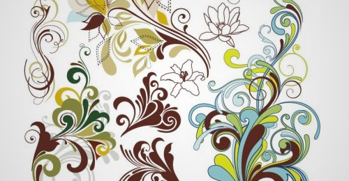 free vintage floral vector designs