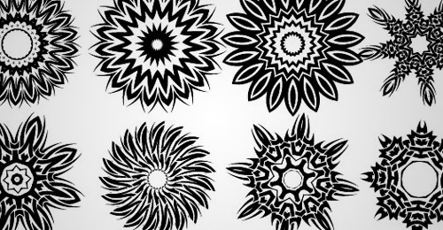 tribal floral vector