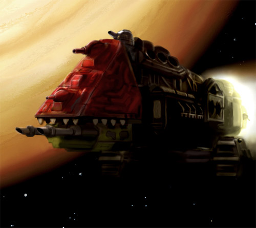 cool spaceship illustration