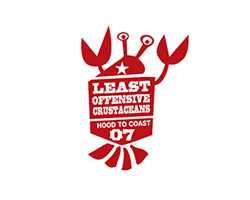 Least offensive crustaceans logo