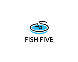 Fish Five Blue Logo