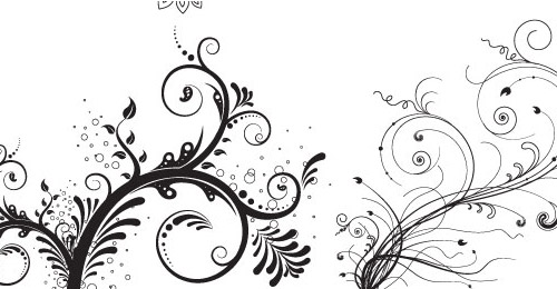 floral ornaments vector 