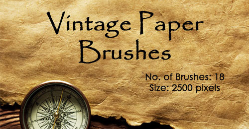 Vintage Paper Brushes