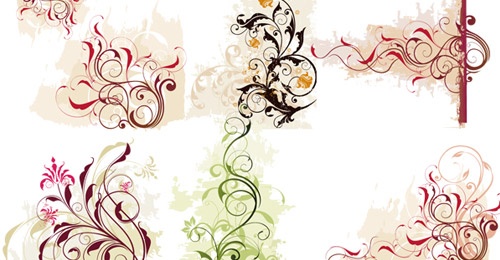 swirl flower vector