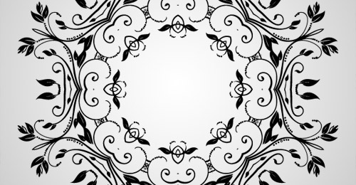 vector abstract floral decorative