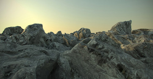 realistic rock v-ray