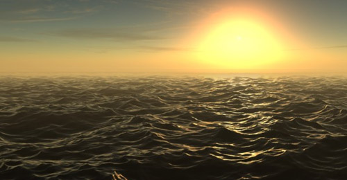 Sunset Scene 3d max