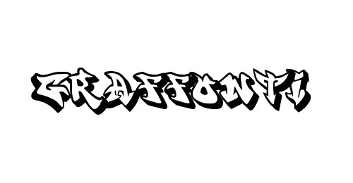 graffiti shadow font