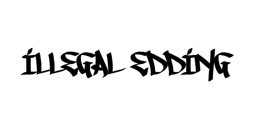 illegal graffiti font