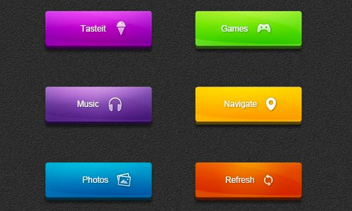 bright buttons psd free