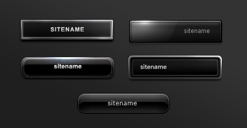 black buttons psd