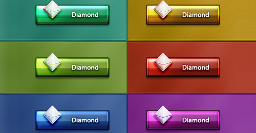 diamond buttons psd 