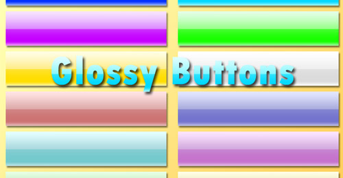 shiny colorful buttons