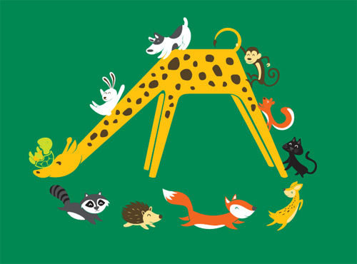 giraffe slide