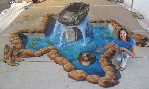 new nice 3d street painting