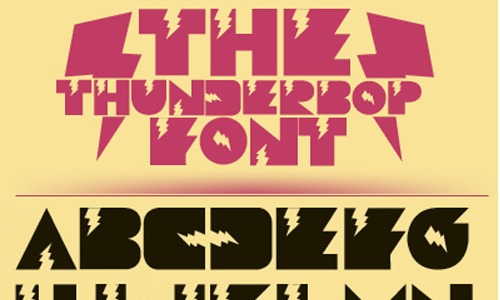the thunderbop font final