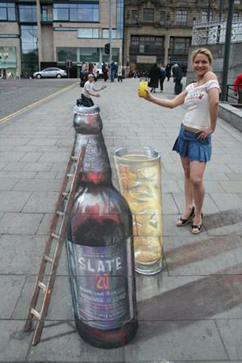 lovely street 3d painting