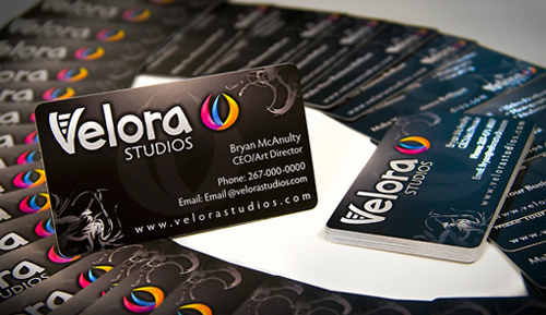 studio round corner business card