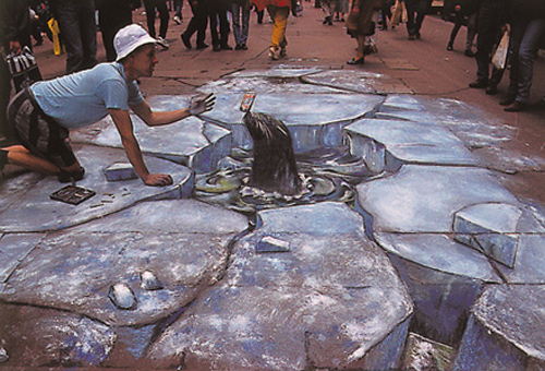 new pretty cool 3d street painting