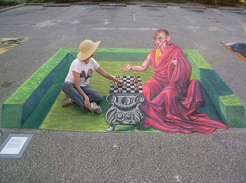 awesome 3d street painting