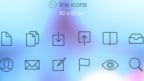 free mobile line icons
