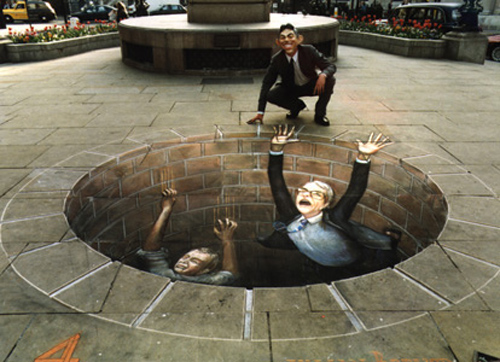 super awesome 3d street painting