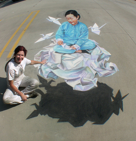 new cool 3d street painting