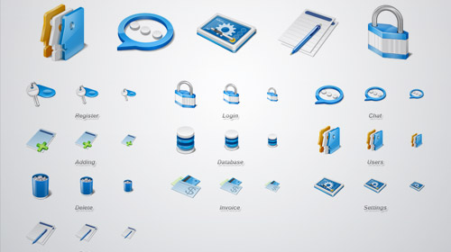 web applications icon set free