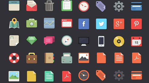 free designer flat icons