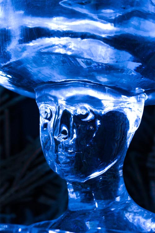 boy ice sculpture