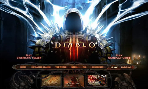 Diablo 3 Game Website