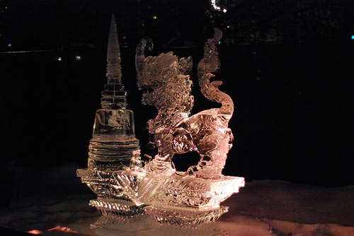 rat ice sculpture