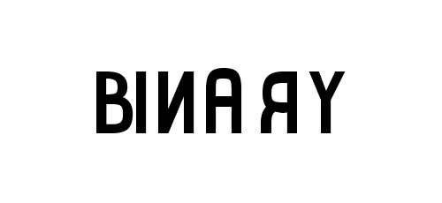 binary pixel font