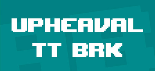 upheaval bitmap fonts free