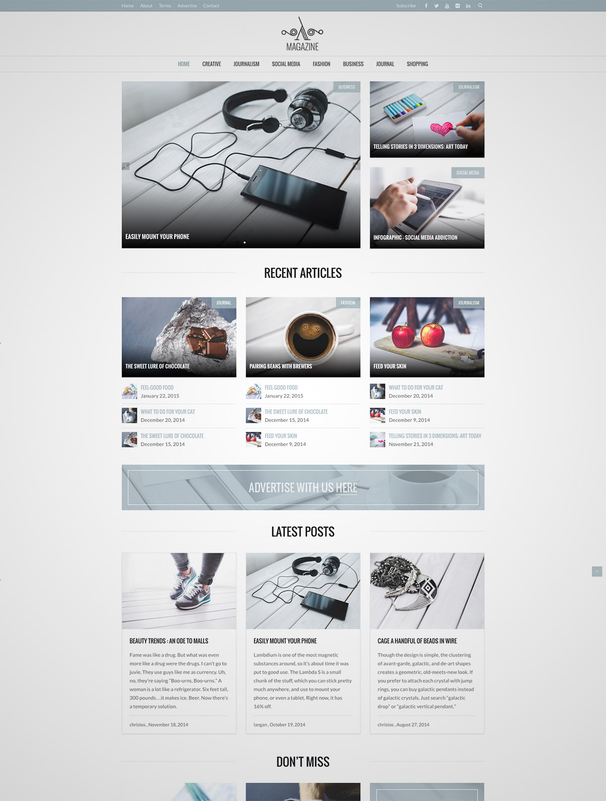 magazine bootstrap wordpress