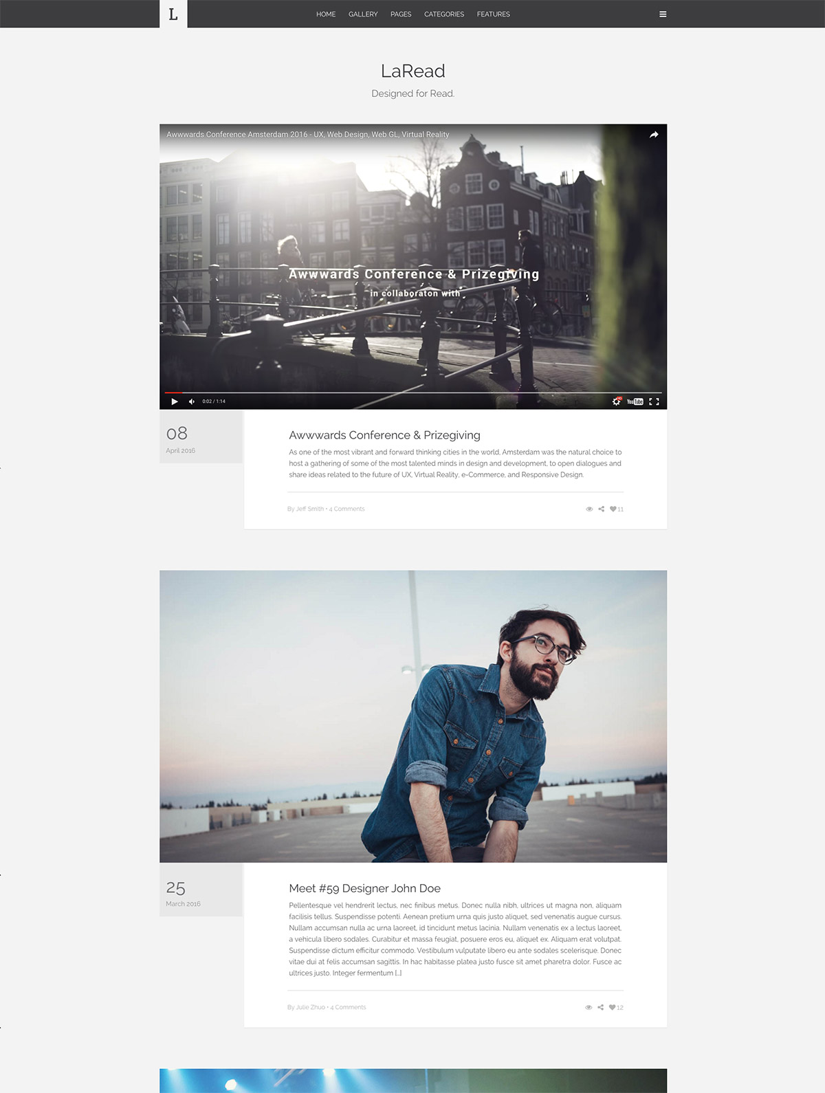 big image wordpress themes