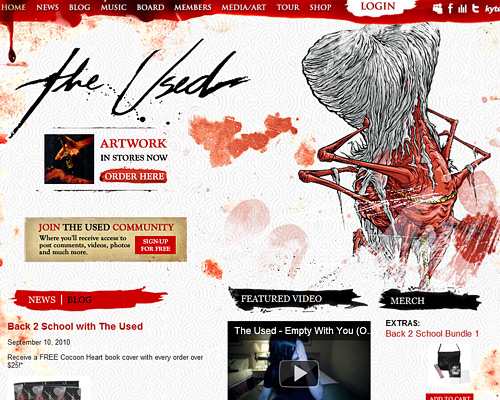 The used band website