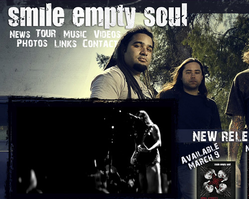 Smile empty soul band website