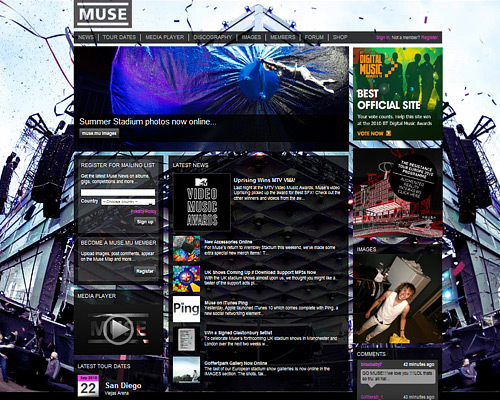 Muse band website